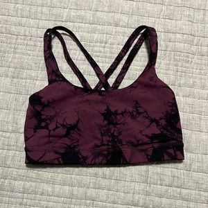 Lulu Lemon Purple Dye Sports Bra; Size:6